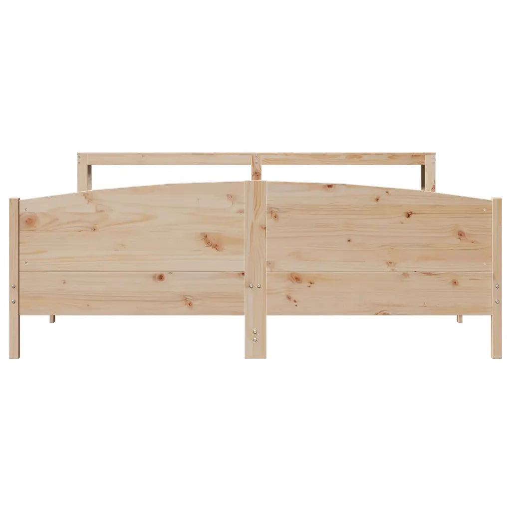 Letto senza Materasso 200x200 cm in Legno Massello di Pino 3306213