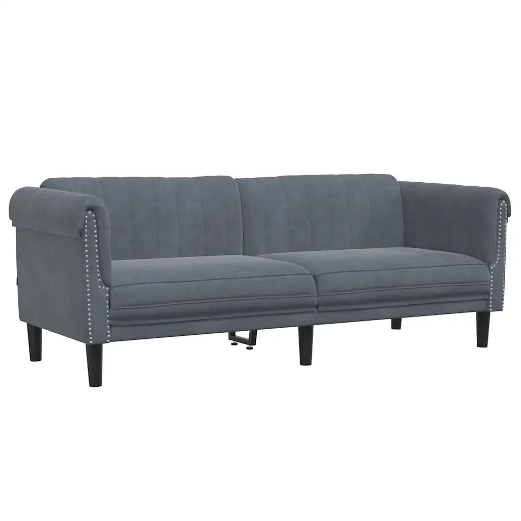 Set di Divani 3 pz Grigio Scuro in Velluto 3209210