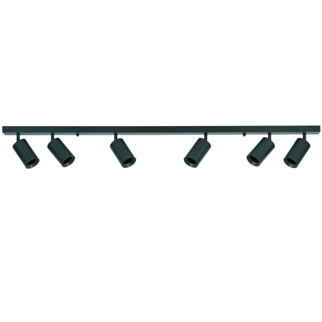Plafoniera da soffitto 6 faretti GU10 nero/oro Maribel Polux