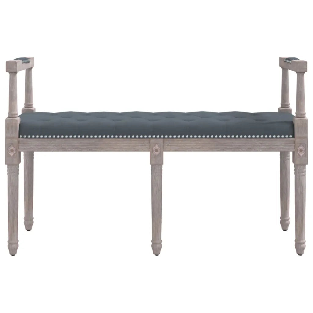 Panca Grigio Scuro 110x40x70 cm in Velluto 344426