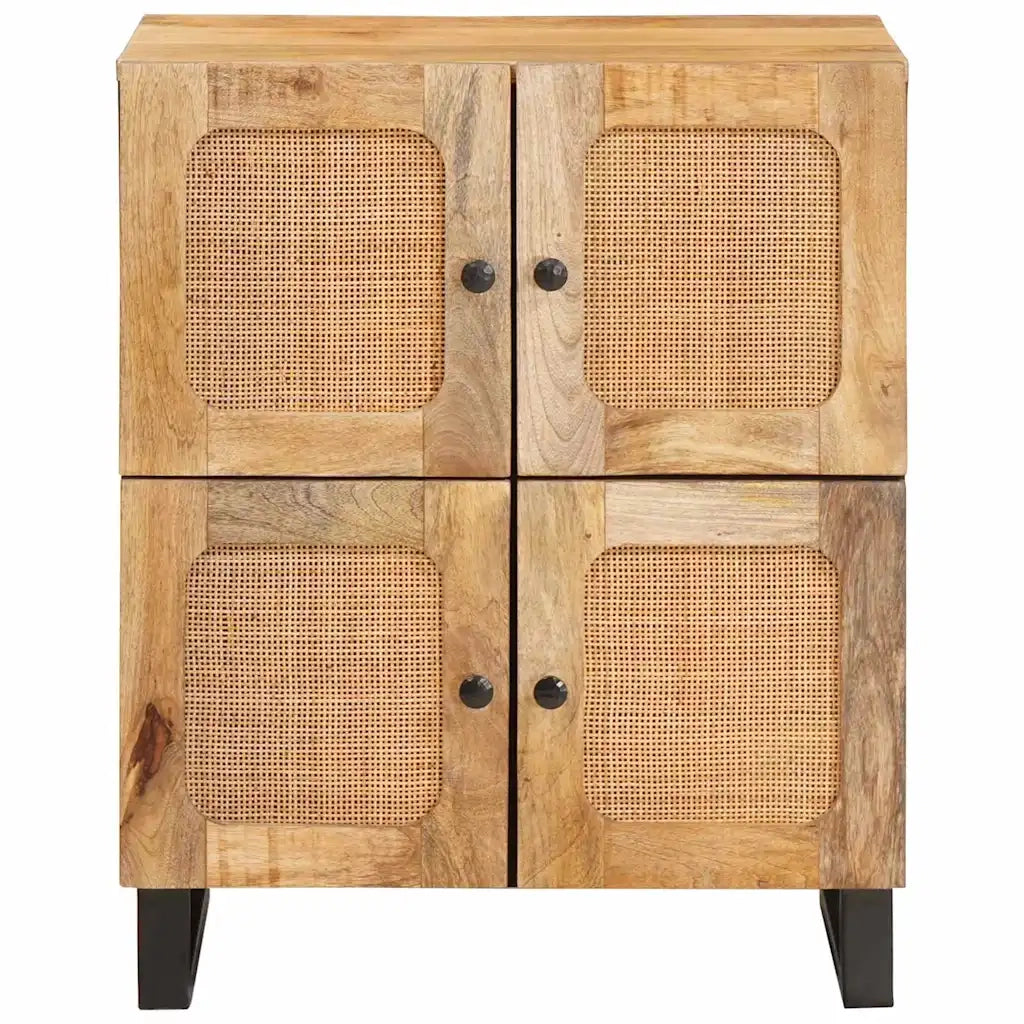 Credenza | Madia | Buffet da pranzo | Armadio da pranzo Marrone 60 x 33 x 75 cm Legno di mango massello