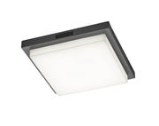 Plafoniera LED integrato sensore antracite IP54 BERMEJO Trio