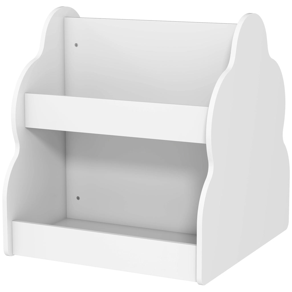 Libreria bambini con ruote ¨C zephmum ¨C Bianco 54x50x56 cm