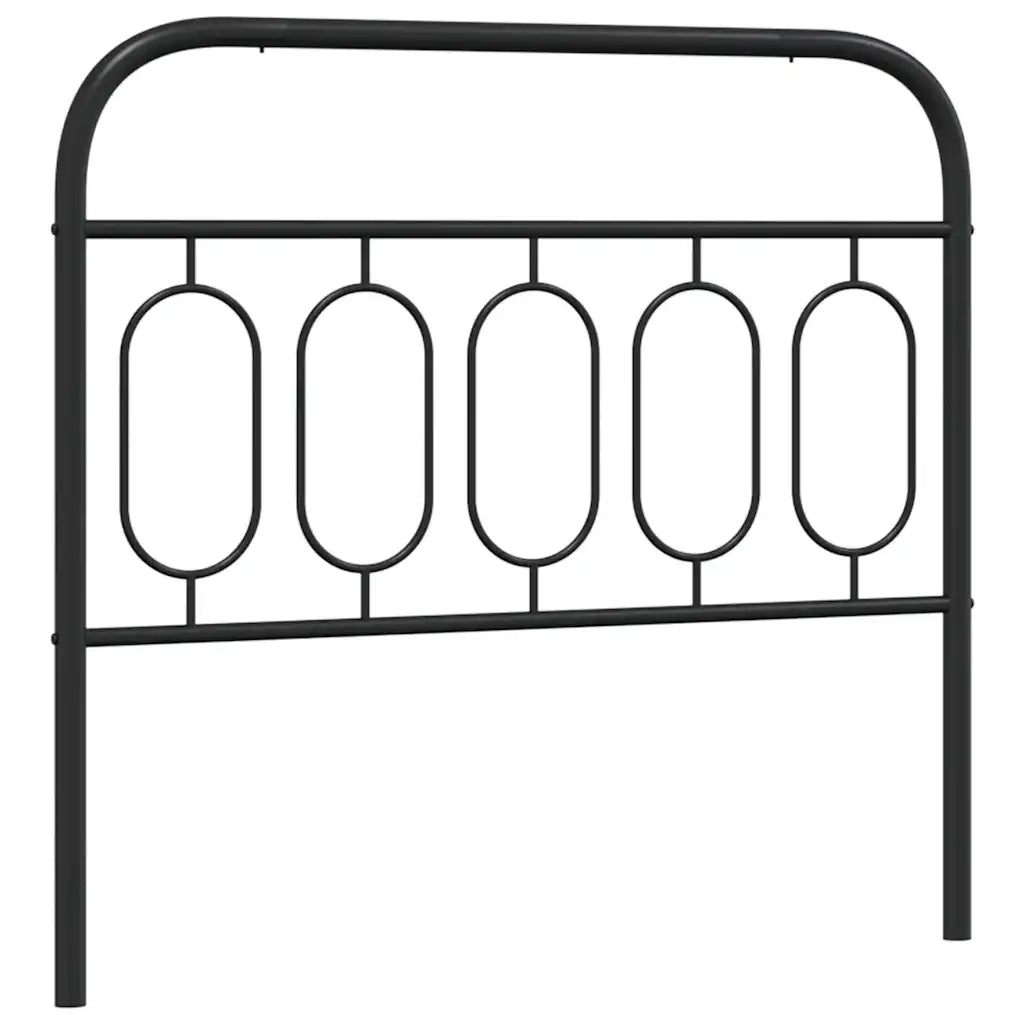 Testiera | Testata di Ricambio in Metallo Nero 100 cm