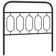 Testiera | Testata di Ricambio in Metallo Nero 100 cm