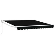 Tenda da Sole | Tenda Retrattile Nero 350 x 250 cm Tessuto