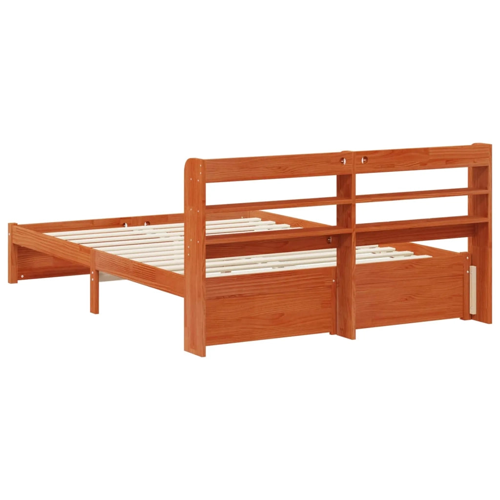 Struttura del letto Marrone cerato Legno di Pino Massello 3423813