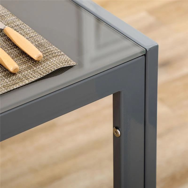 SET DA PRANZO 5 PEZZI CON 1 TAVOLO DA PRANZO E 4 SEDIE MODERNE