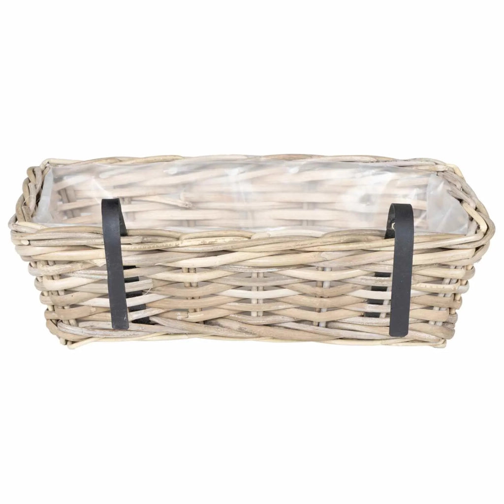 Cestino Appendibile per Piante 2 pz Grigio 48 x 22 x 15 cm CFW8720116