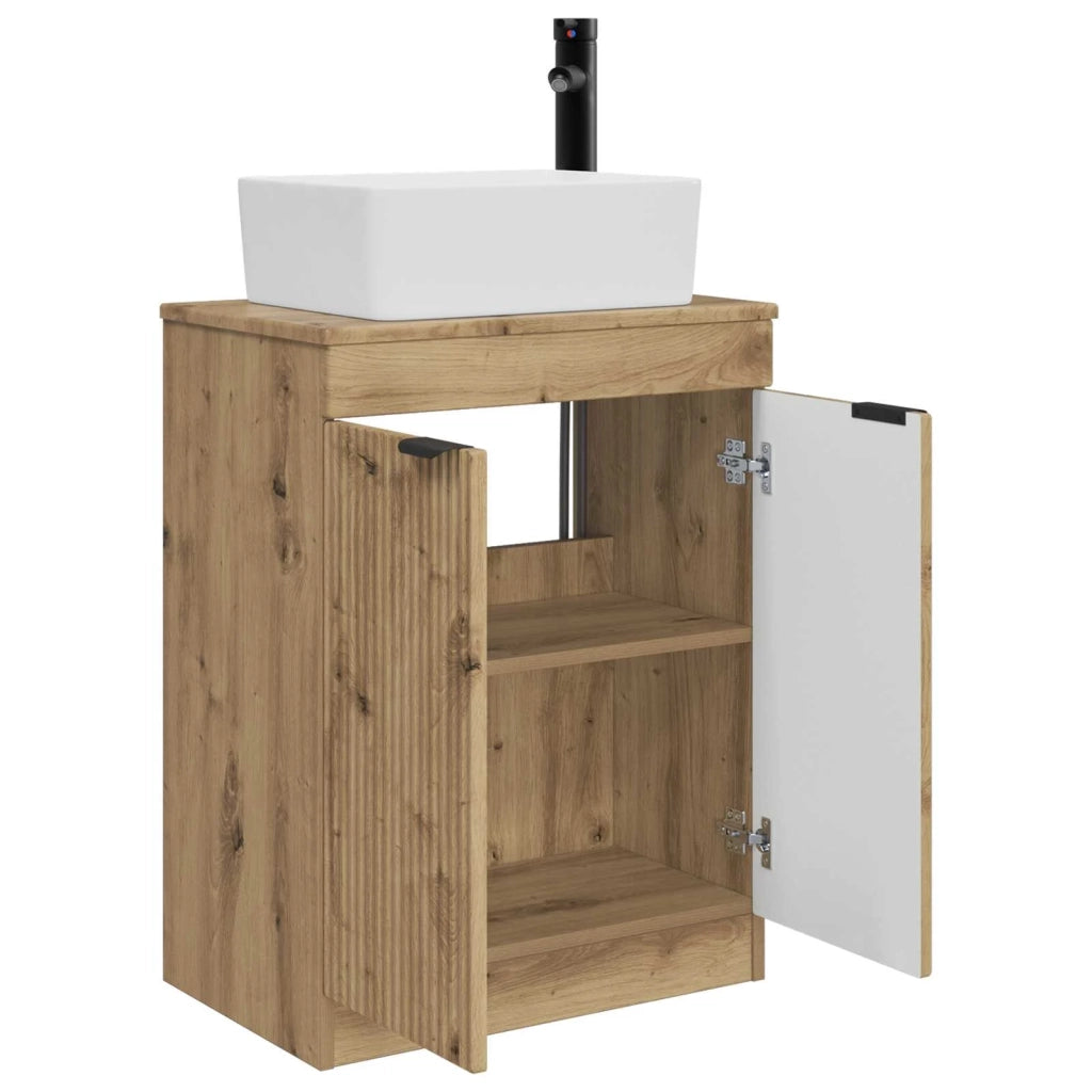 Mobile da bagno con lavabo Rovere Artigianale 54 x 35 x 83 cm 890167