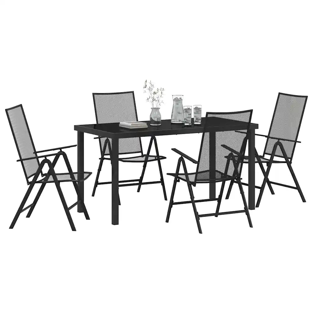 Set da Pranzo per Giardino 5 pcs Antracite