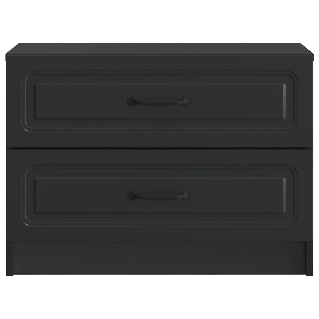 Armadio da Notte Nero 62 x 34,5 x 44,5 cm Legno ingegnerizzato 895696