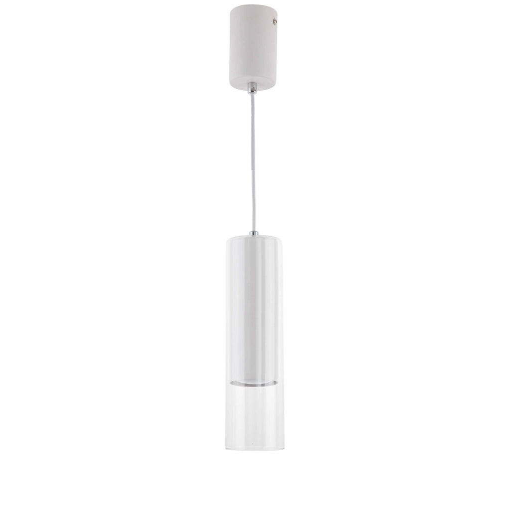 Lampada a sospensione Manacor bianca vetro GU10 Light Prestige