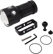Lampada Sottomarina Professionale con 10000 Lumen e Impermeabilità IPX8 per immersioni fino a 100m con Illuminazione Rossa e Blu