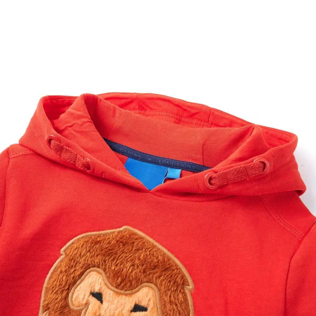Felpa con Cappuccio da Bambino Rossa 116cod mxl 117285