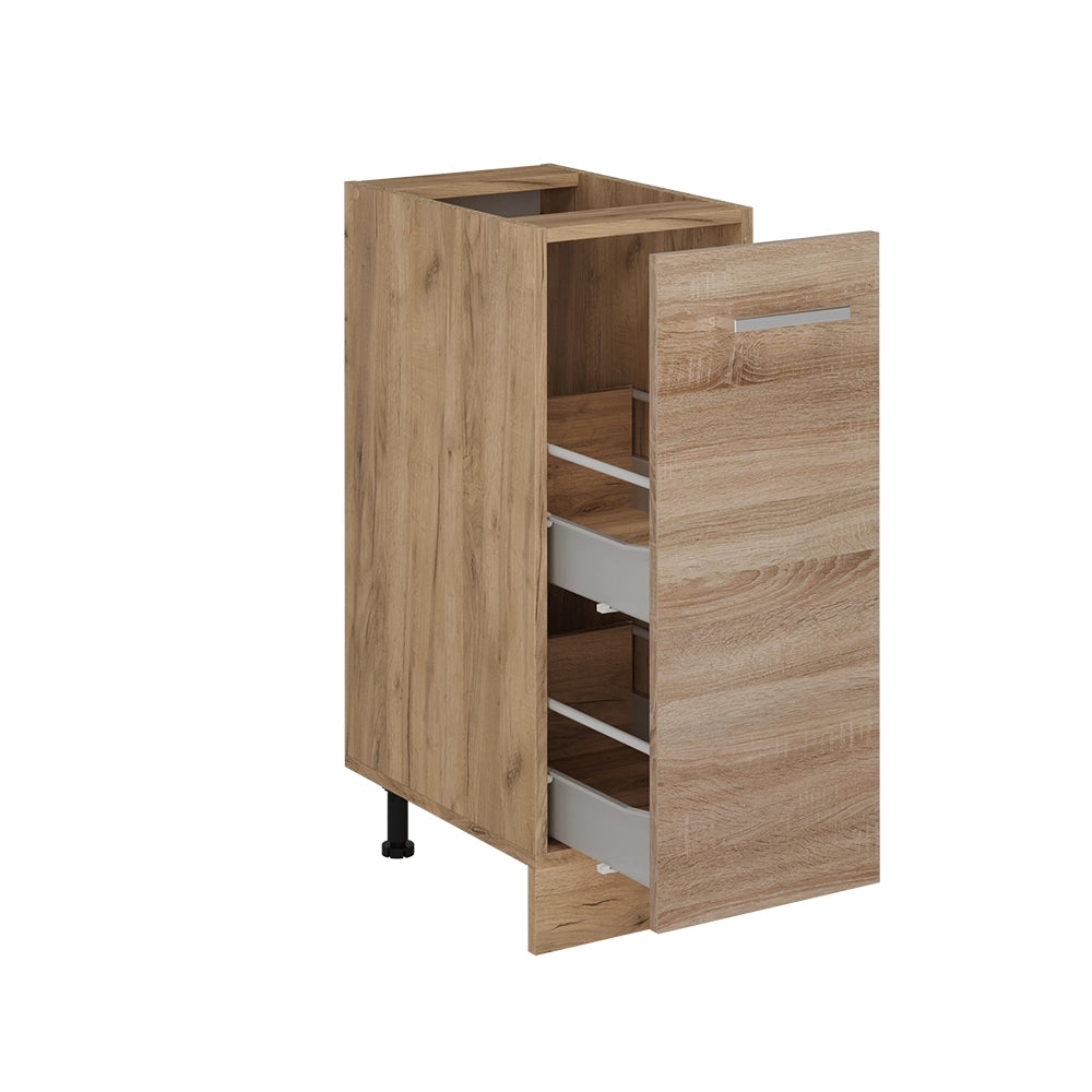 Armadio cucina dispensa alto R-Line Sonoma/Rovere dorato 30 cm senza piano di lavoro Vicco