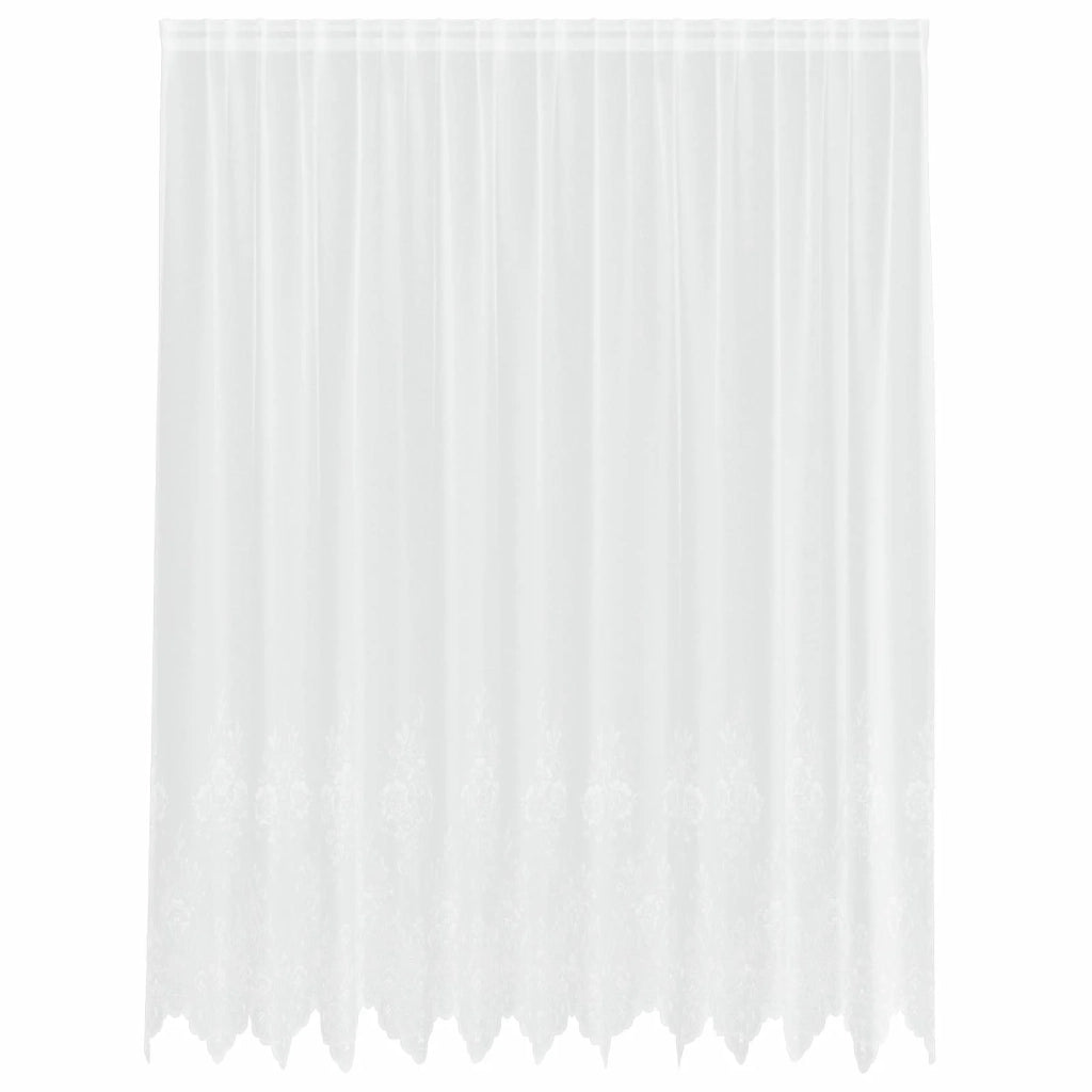 Tenda in Pizzo con tende Floreale Bianco 245x300cm Poliestere 4107783