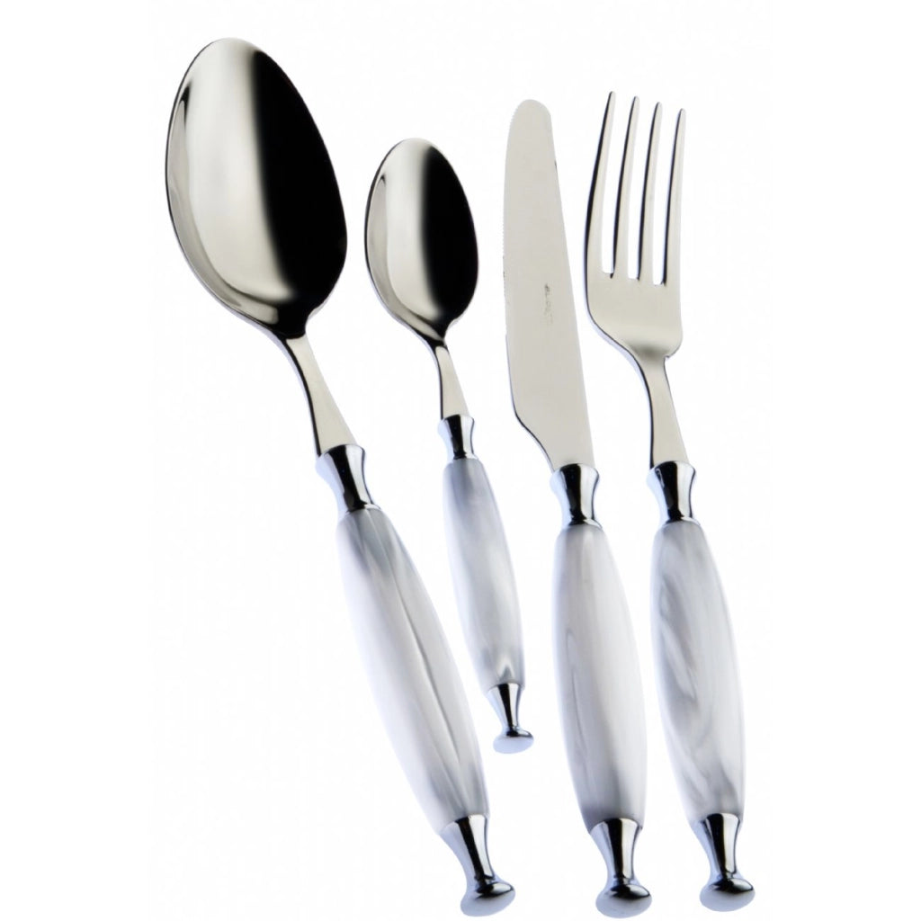Casa Bugatti Set 49 Posate Country Bianco
