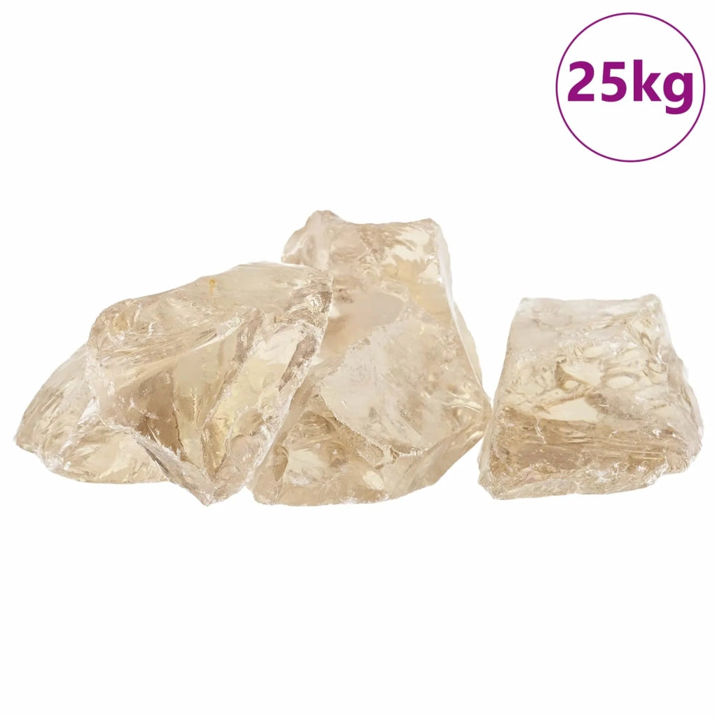 Sassi da Giardino Champagne 12 cm Vetro CFW6547227