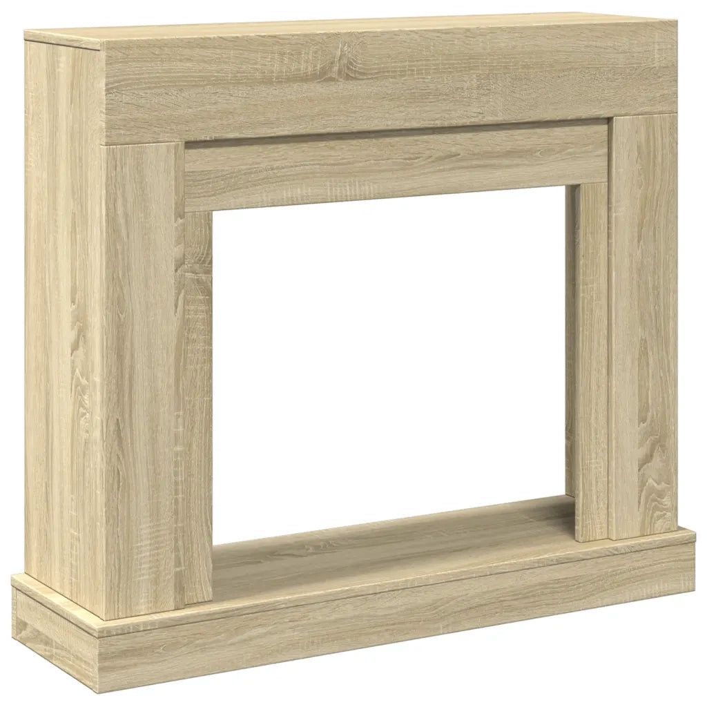 Cornice per Camino Rovere Sonoma 100x30x87,5 cm in Truciolato 854564