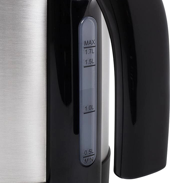 Princess 236039 Bollitore Elettrico 1.7 L 2200 W Acciaio Inox Base Girevole 360° Spegnimento Automatico colore Nero
