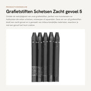 Stifmeccanici con Grafite - Sensibilità Bassa - Ambientali - Stilo a 6 Facce - 5 Pezzi - Sciolti in Acqua - Tastini delicati - Stilografici per Disegno