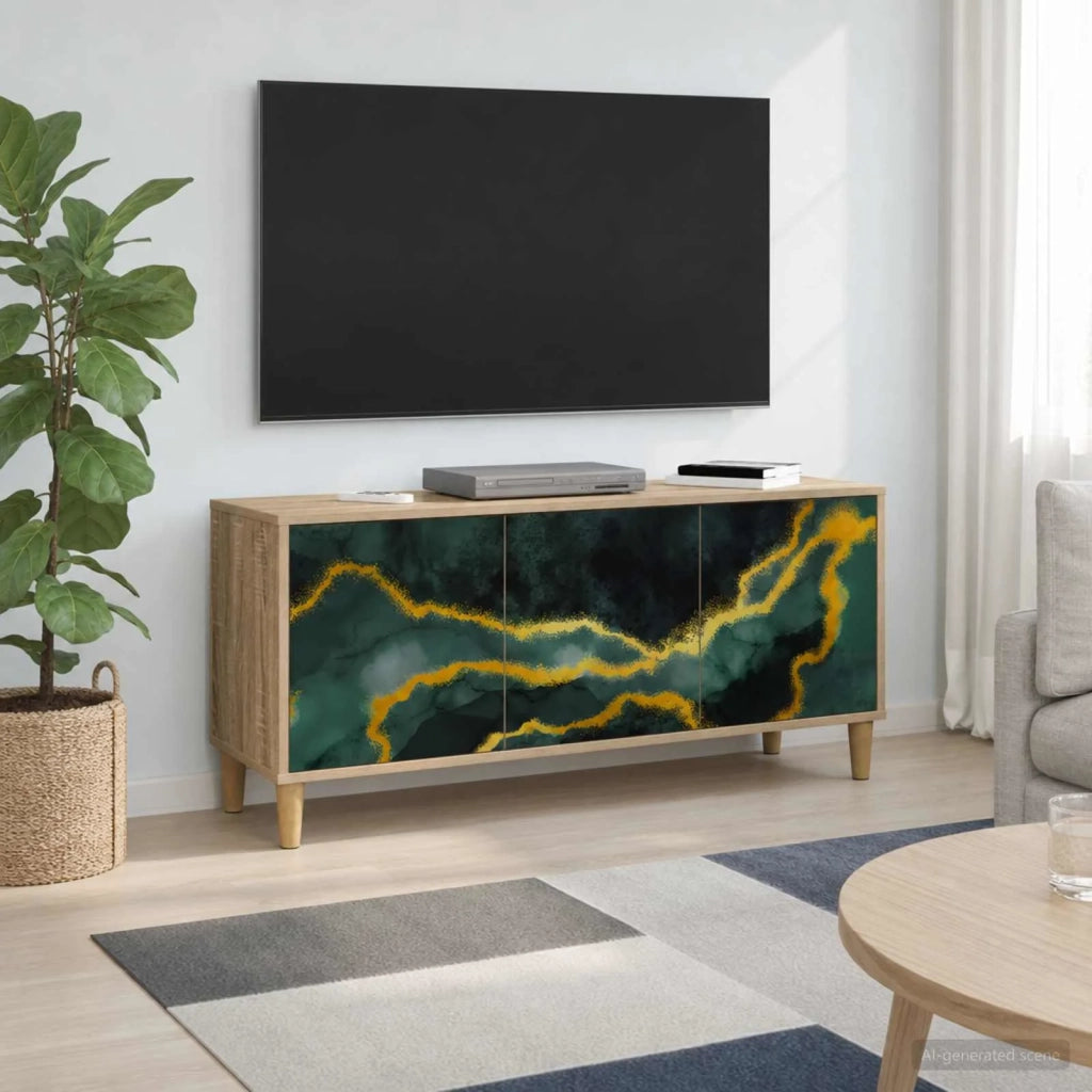 Mobile TV WIJHE 102 x 33 x 50 cm Sonoma Legno ingegnerizzato 8007074