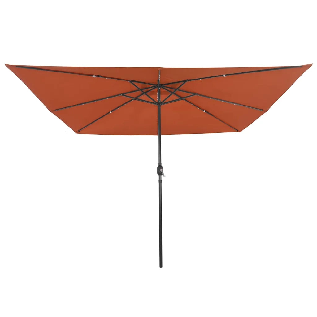 Ombrello da giardino Terracotta 295 x 295 x 245 cm 42003665