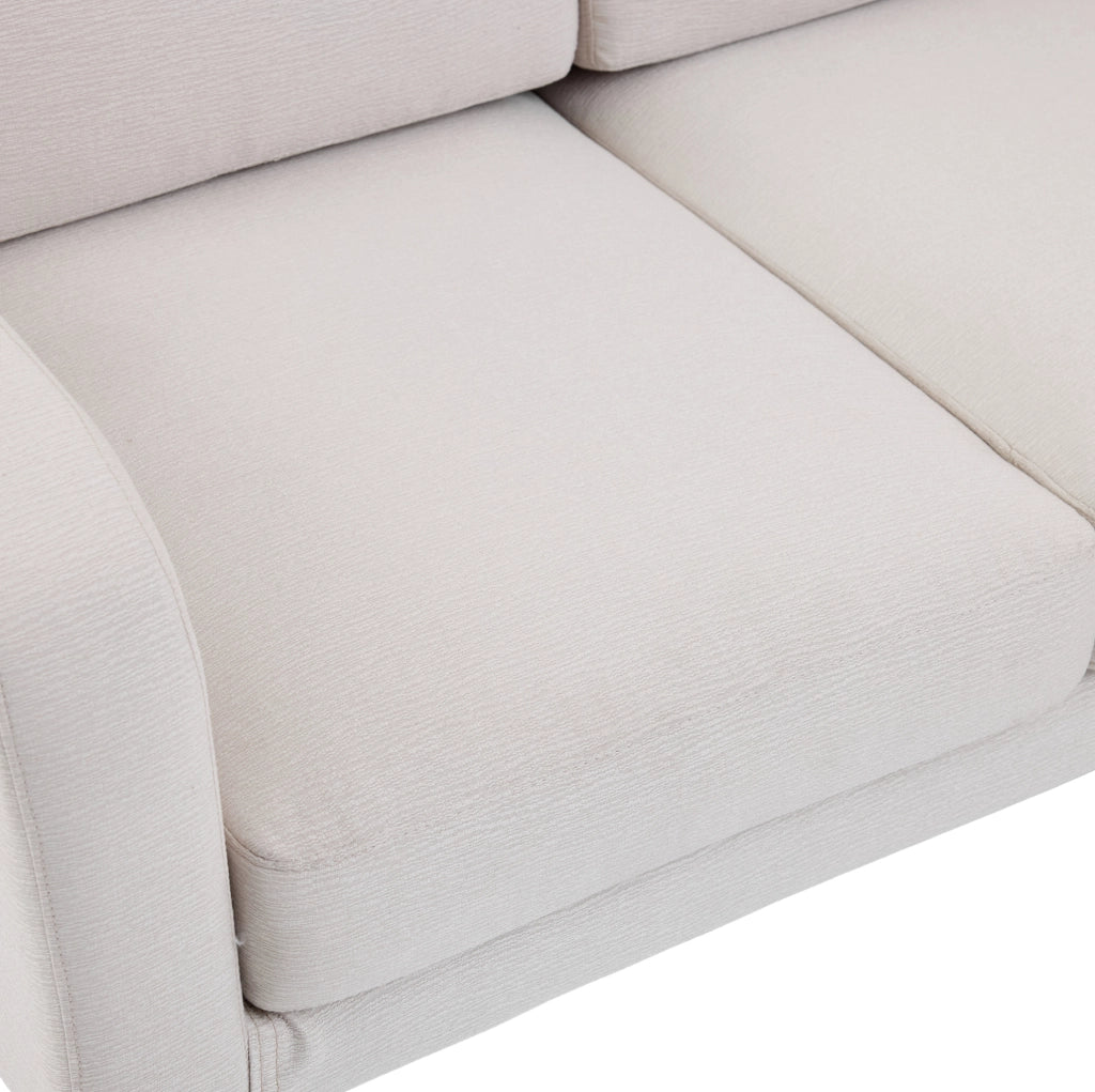 Divano angolare modulare 3 posti con chaise longue beige
