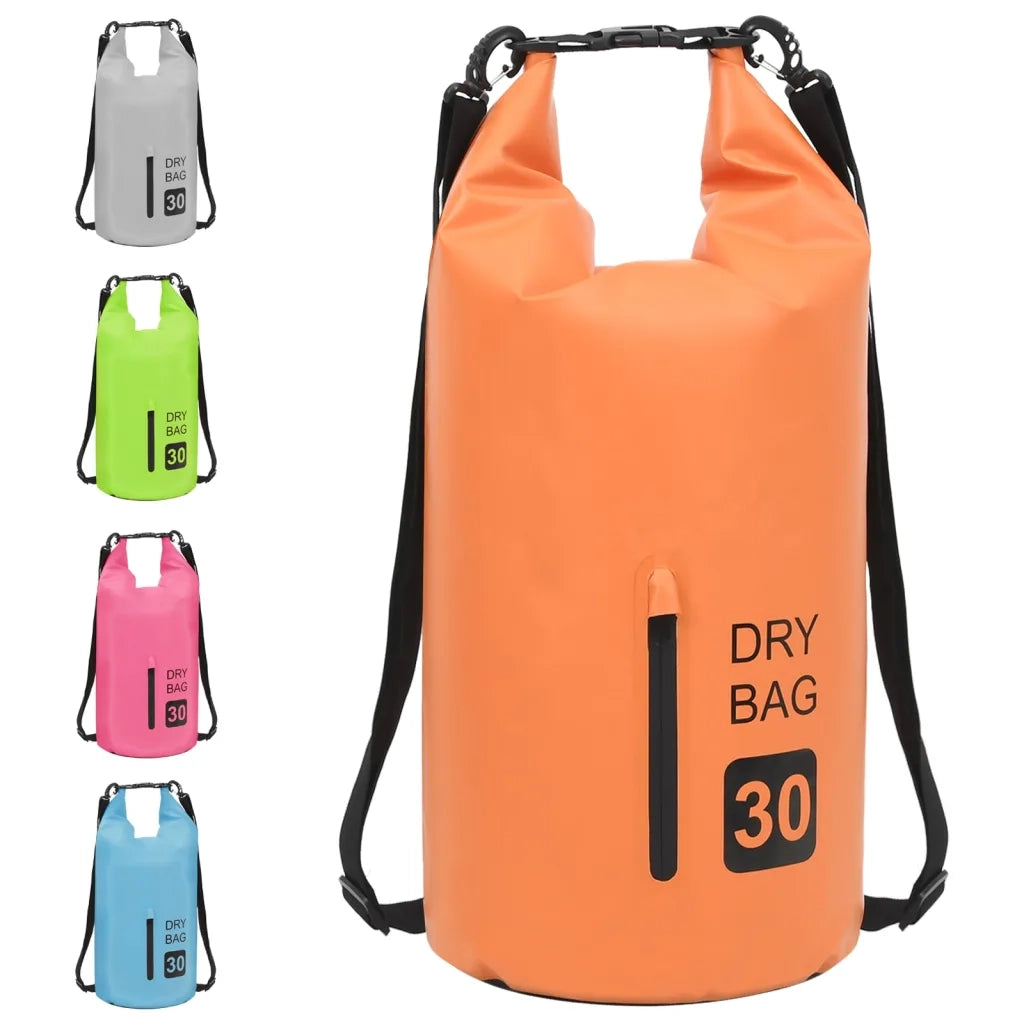 Borsa Impermeabile con Cerniera Arancione 30 L in PVC cod mxl 59343