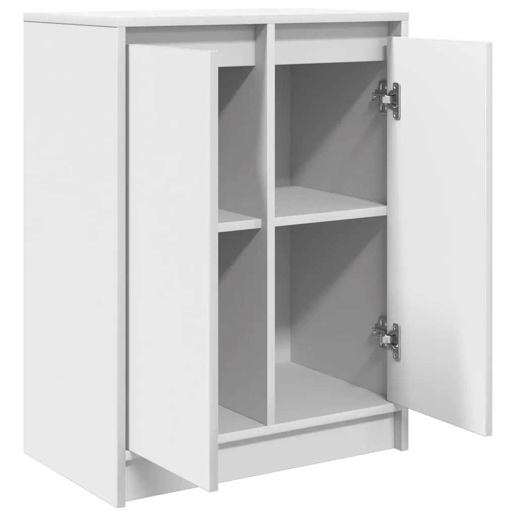 Credenza-Buffet-Armadio da cucina Bianca 57x34x76 cm in Legno Multistrato