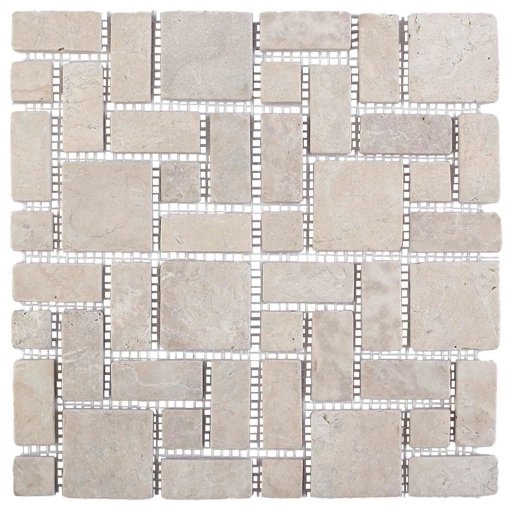 Piastrelle Mosaico Crema 30 x 30 cm Marmo 42033525