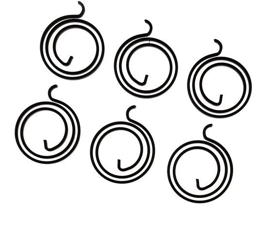 Maniglia per porta di alta qualità - 6x 2,5 giri - Acciaio manganese - Nero