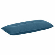 Cuscino per Schiena | Cuscino dorsale Blu 120 x 50 cm Tessuto in Cords
