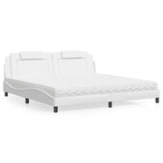 Letto Viana con Materasso Bianco 200x200cm in Similpelle 3208818