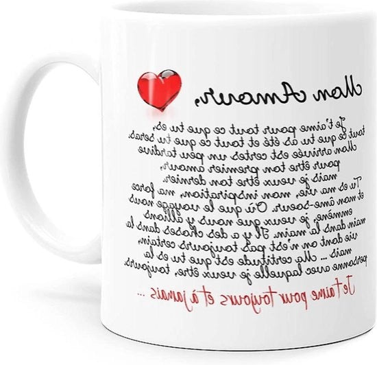 Tazza d'Amore Tirata Umorismo - Messaggio Comico Regalo Idea per Amici Coppie Innamorati - Colleghi Marito Moglie - Fidanzati Ragazzo Ragazza - Compleanno