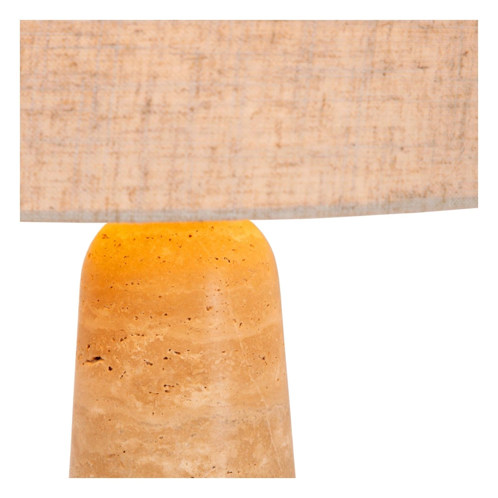 Lampada da tavolo NIMUE 1xE27 taupe travertino Lucide