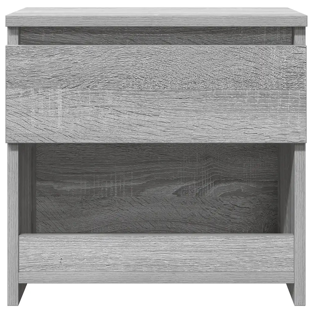 Comodino Rovere Grigio 40x30x39 cm Legno Ingegnerizzato 815131