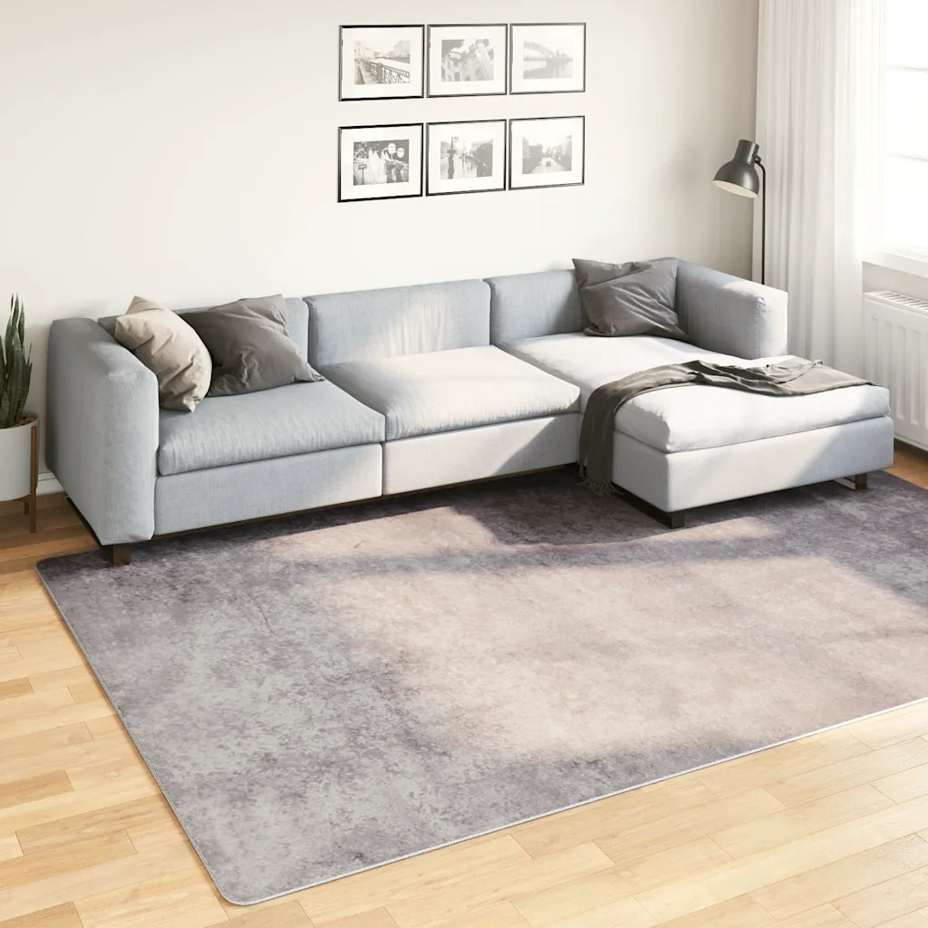 Tappeto Lavabile 190x300 cm Grigio 337962