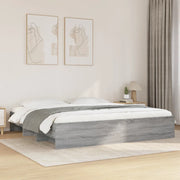 Giroletto senza Materasso Grigio Sonoma 180x200 cm Truciolato