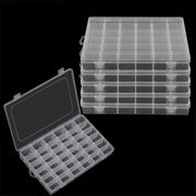 Scatola di contenimento per piccoli componenti - trasparente - 1 pezzo - plastica - 36 cassette