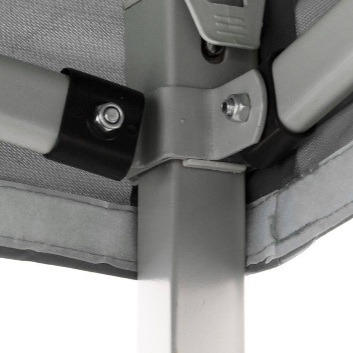 Gazebo Richiudibile Pieghevole 3x2m in Acciaio e PVC Impermeabile Bianco