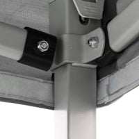 Gazebo Richiudibile Pieghevole 2x2m in Acciaio e PVC Impermeabile Bianco