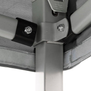 Gazebo Richiudibile Pieghevole 2x2m in Acciaio e PVC Impermeabile Bianco