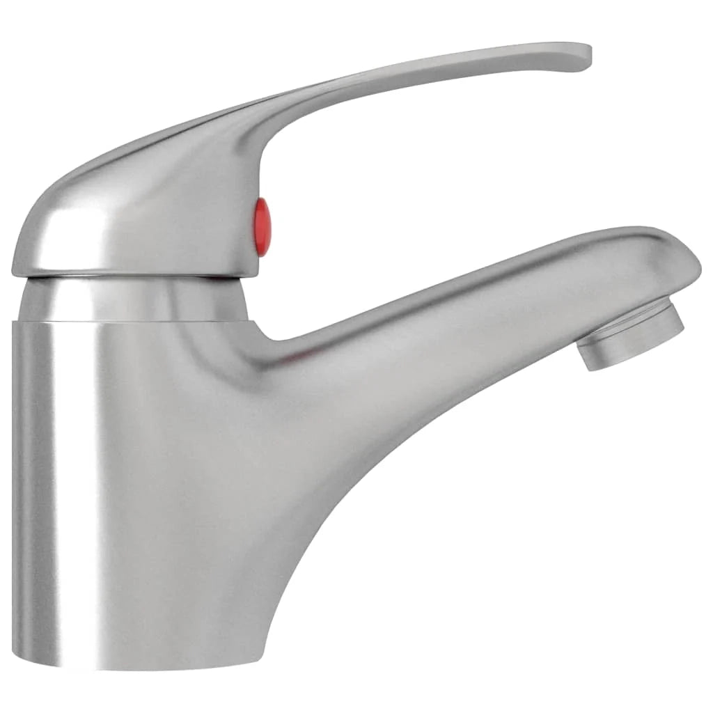 Miscelatore per lavabo rubinetto da cucina miscelatore per bagno rubinetto per lavabo da interni 13x10 cm argento 02_0003499