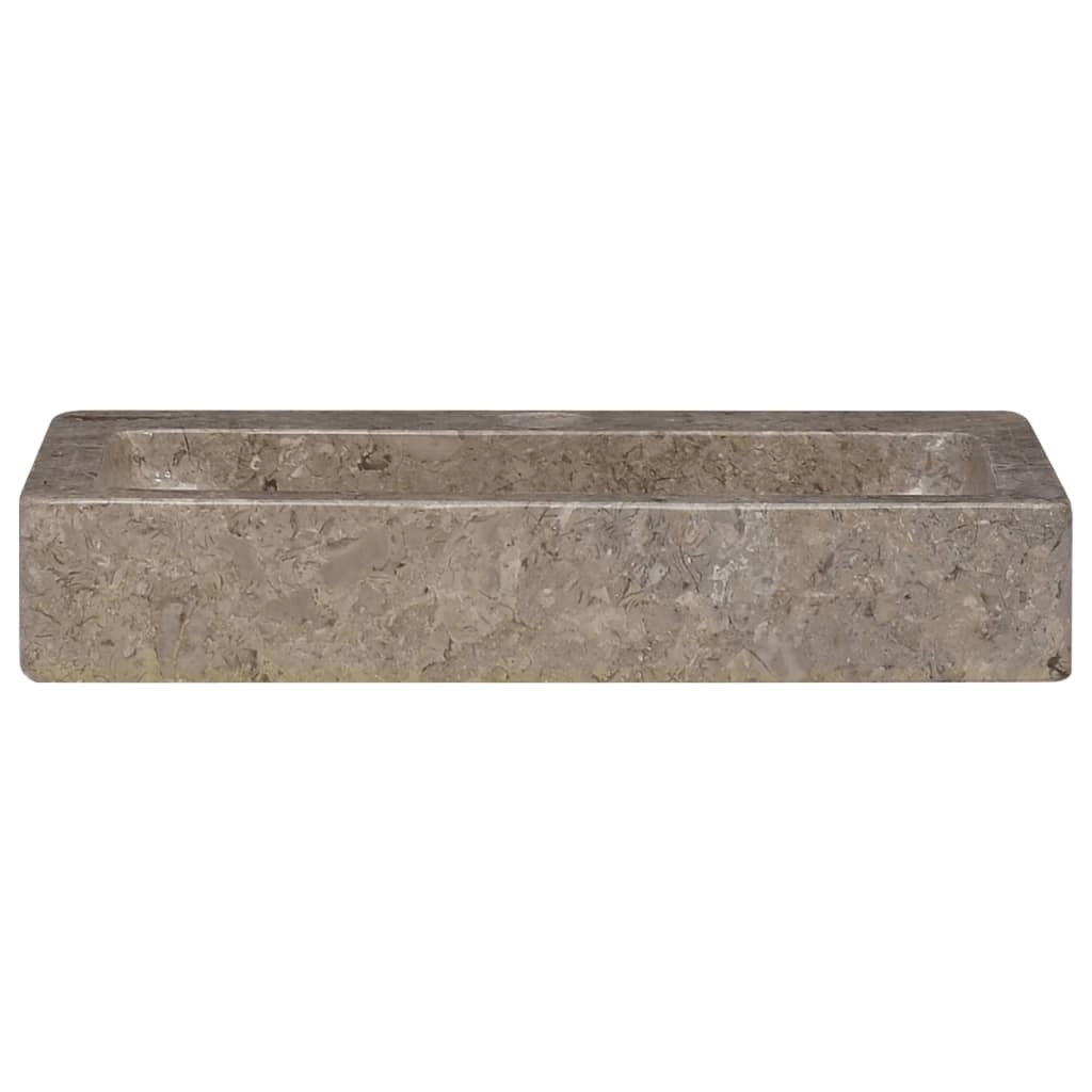 Lavandino da bagno lavabo da appoggio lavabo da WC lavabo da bagno lavabo da interno 38 x 24 cm marmo grigio 02_0002832