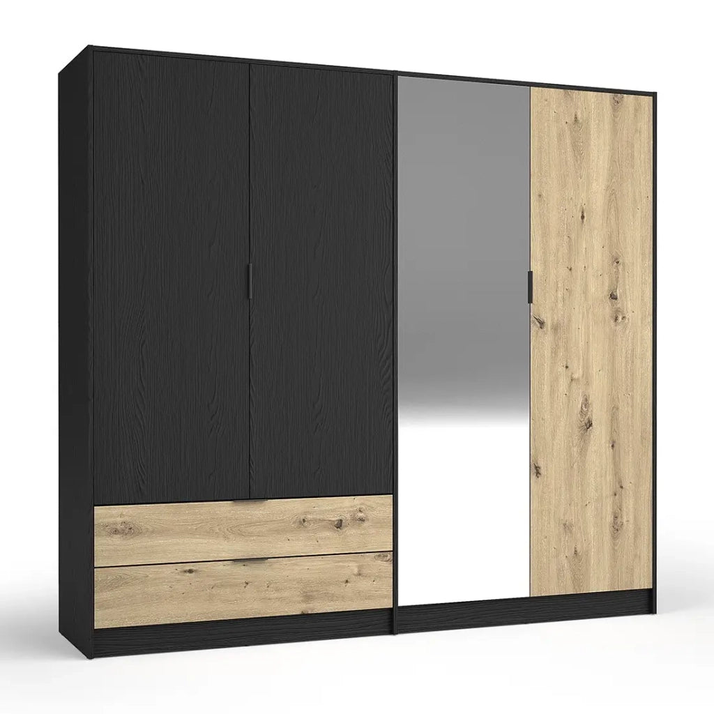 Armadio MELODY - design moderno con specchio e multipli spazi di stoccaggio