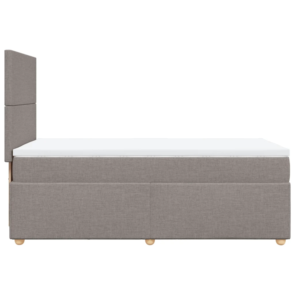 Giroletto a Molle con Materasso Tortora 80x200 cm inTessuto