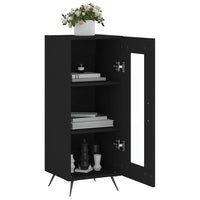 Credenza Nero 34,5x34x90 cm in Legno Multistrato 828765