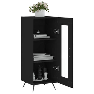 Credenza Nero 34,5x34x90 cm in Legno Multistrato 828765